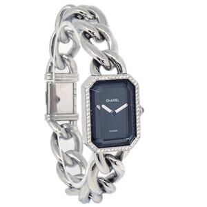 Chanel Premiere Chain Quartz Stainless Steel With Diamond Bezel Watch